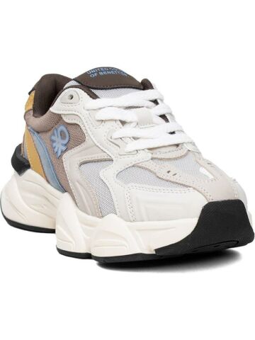 Benetton BNI-11121 Kadın Klasik Sneaker Bej