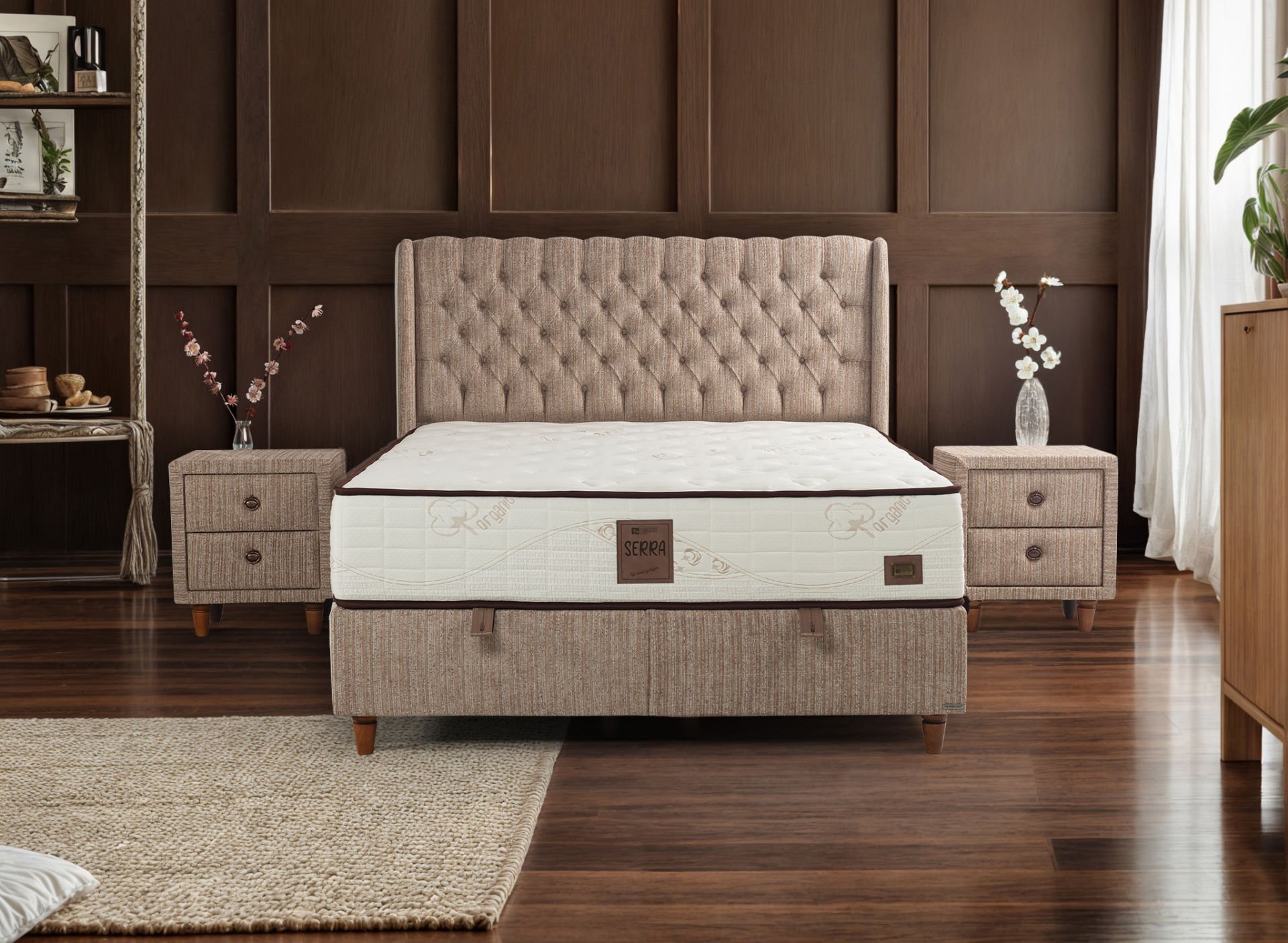 MyViscoo Serra Yatak Baza Başlık Set