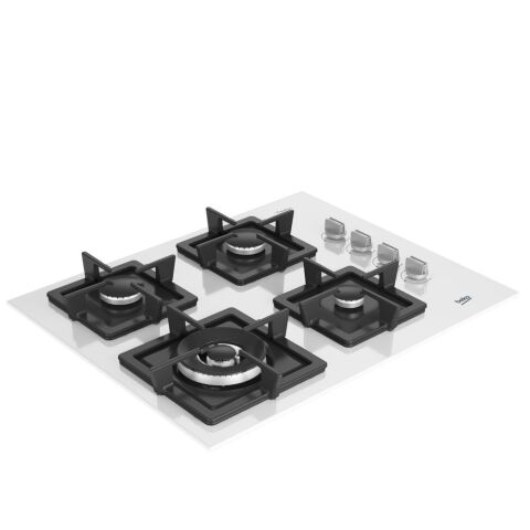 Beko BOCD K 6510 DWYB Beyaz Wok Gözlü Cam Ankastre Ocak