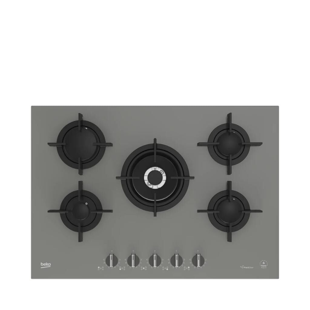 Beko BOCD T 7521 DWKG Wok Gözlü Gri Cam Ankastre Ocak