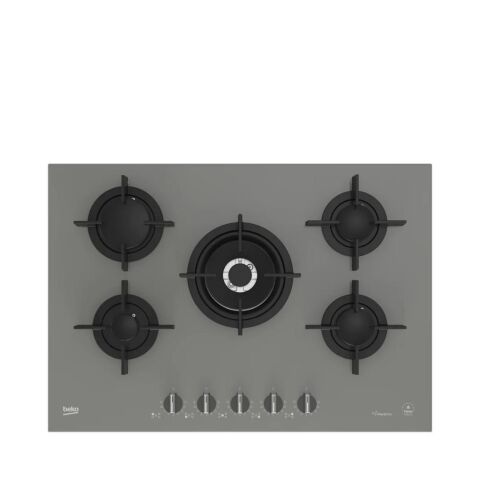 Beko BOCD T 7521 DWKG Wok Gözlü Gri Cam Ankastre Ocak