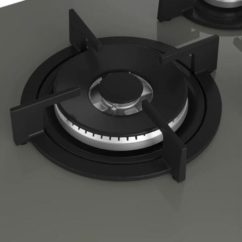 Beko BOCD T 7521 DWKG Wok Gözlü Gri Cam Ankastre Ocak