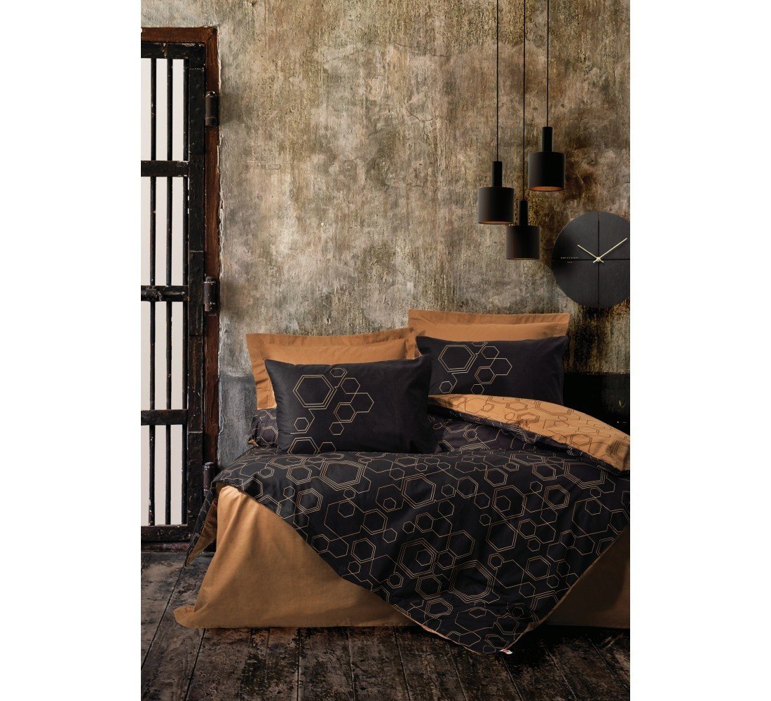 Cotton Box Dark Çift Kişilik Nevresim Takımı Dawn Bakır