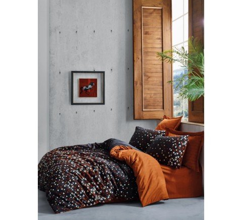 Cotton Box Dark Çift Kişilik Nevresim Takımı Colin Tarçın