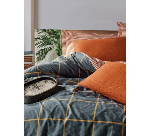 Cotton Box Modern Çift Kişilik Nevresim Takımı Stark Tarçın