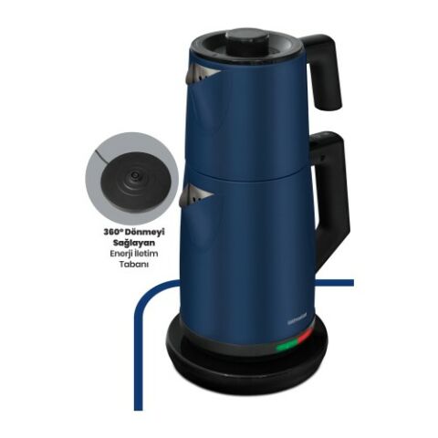 Goldmaster GM-7344EM Akasya Ege Mavisi 2200 W Çelik Çay Makinesi