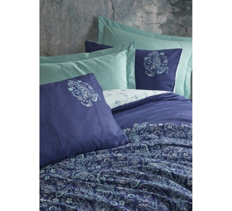Cotton Box Masculine Çift Kişilik Nevresim Takımı Cadee Mint