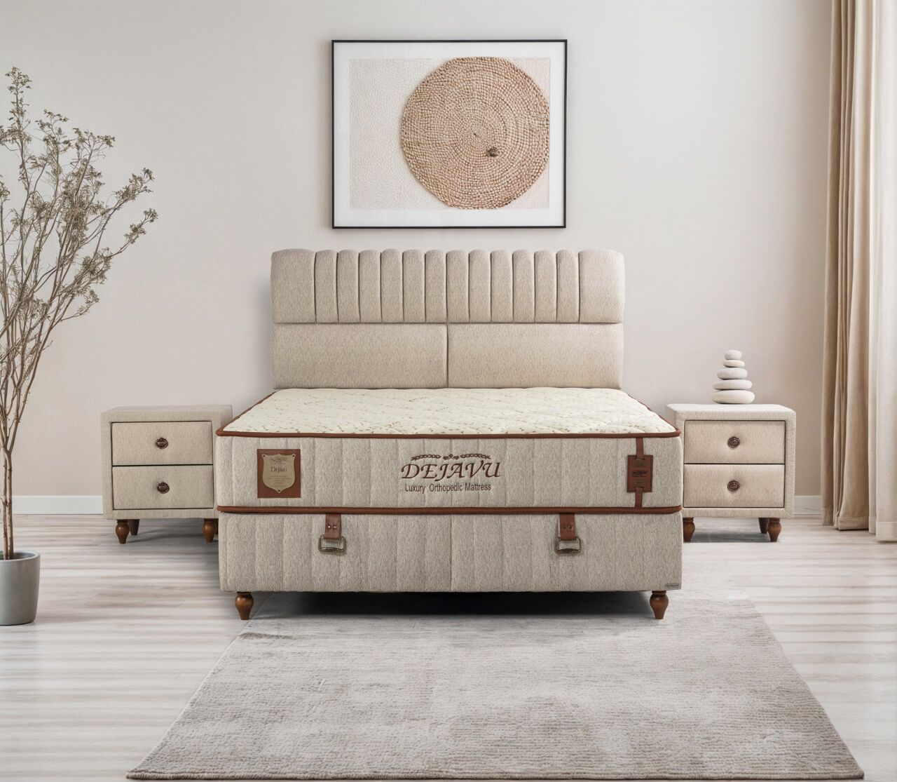 MyViscoo Dejavu Yatak Baza Başlık Set