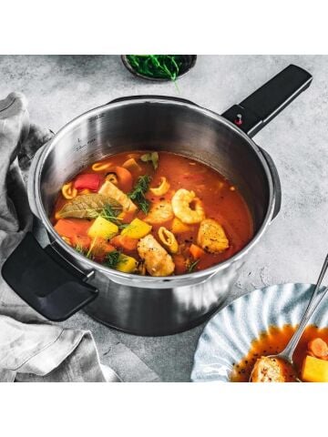 Fissler Vitaquick Satin Black 6 lt Düdüklü Tencere
