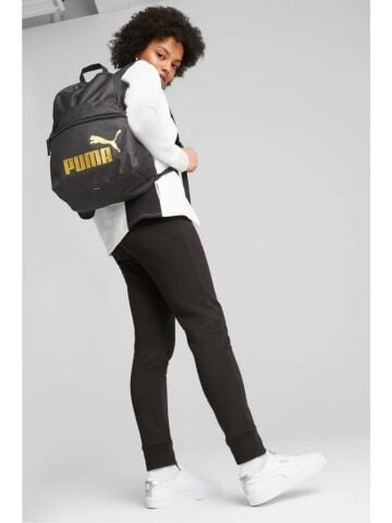 Puma Phase 091164-03 Siyah-Gold Sırt Çantası