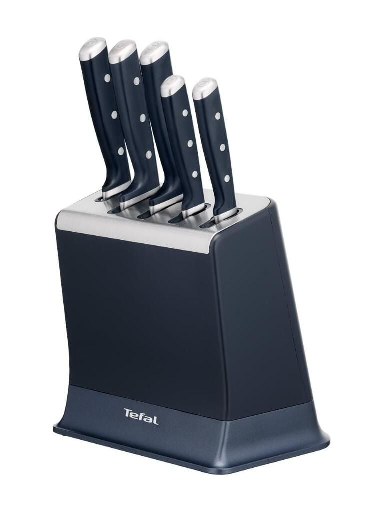 Tefal EverSharp Pro 5 Bıçaklı Entegre Otomatik Bileyicili Siyah Bıçak Seti