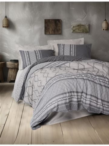 Cotton Box Toprak Çift Kişilik Nevresim Takımı Tonnia Vizon