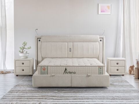 MyViscoo Artena Yatak Baza Başlık Set