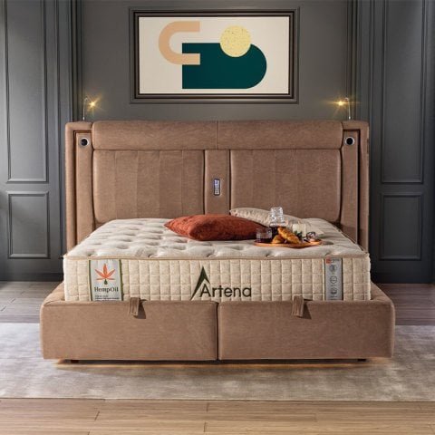 MyViscoo Artena Yatak Baza Başlık Set