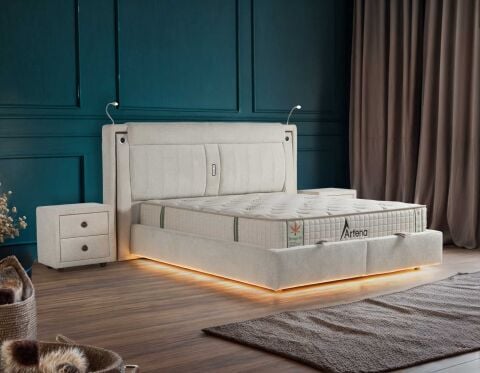 MyViscoo Artena Yatak Baza Başlık Set