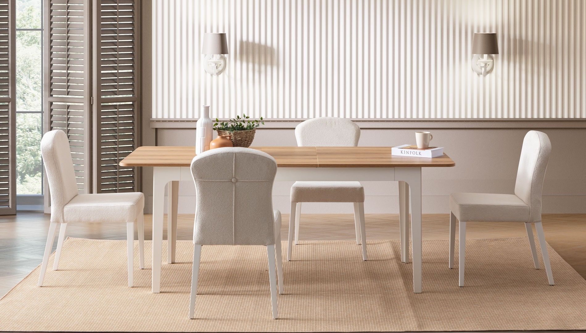 Modern Country Yemek Odası Takımı