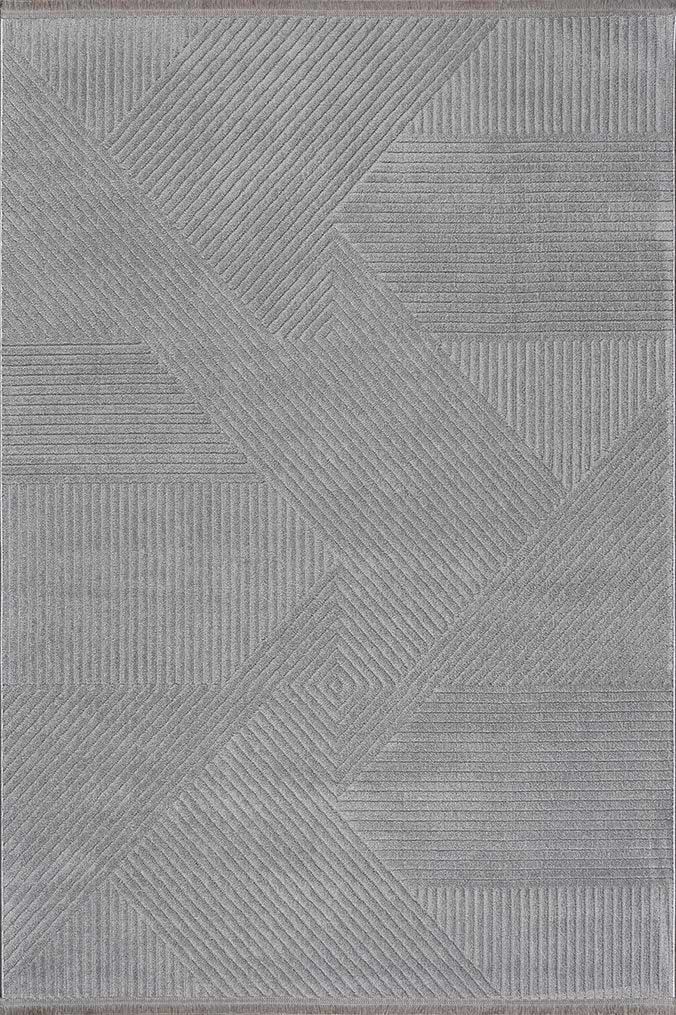 Gümüşsuyu Halı Deco Geo 80010 Gri 160x230