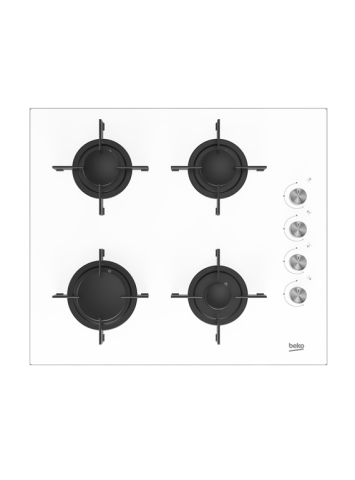 Beko BSTOC 827 B Beyaz Cam Set Üstü Ocak