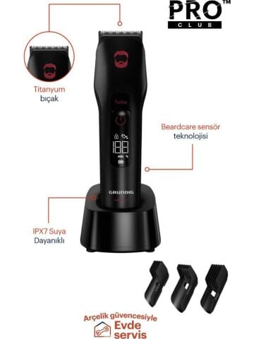 Grundig MC 9030 Şarjlı Sakal ve Saç Kesme Makinesi