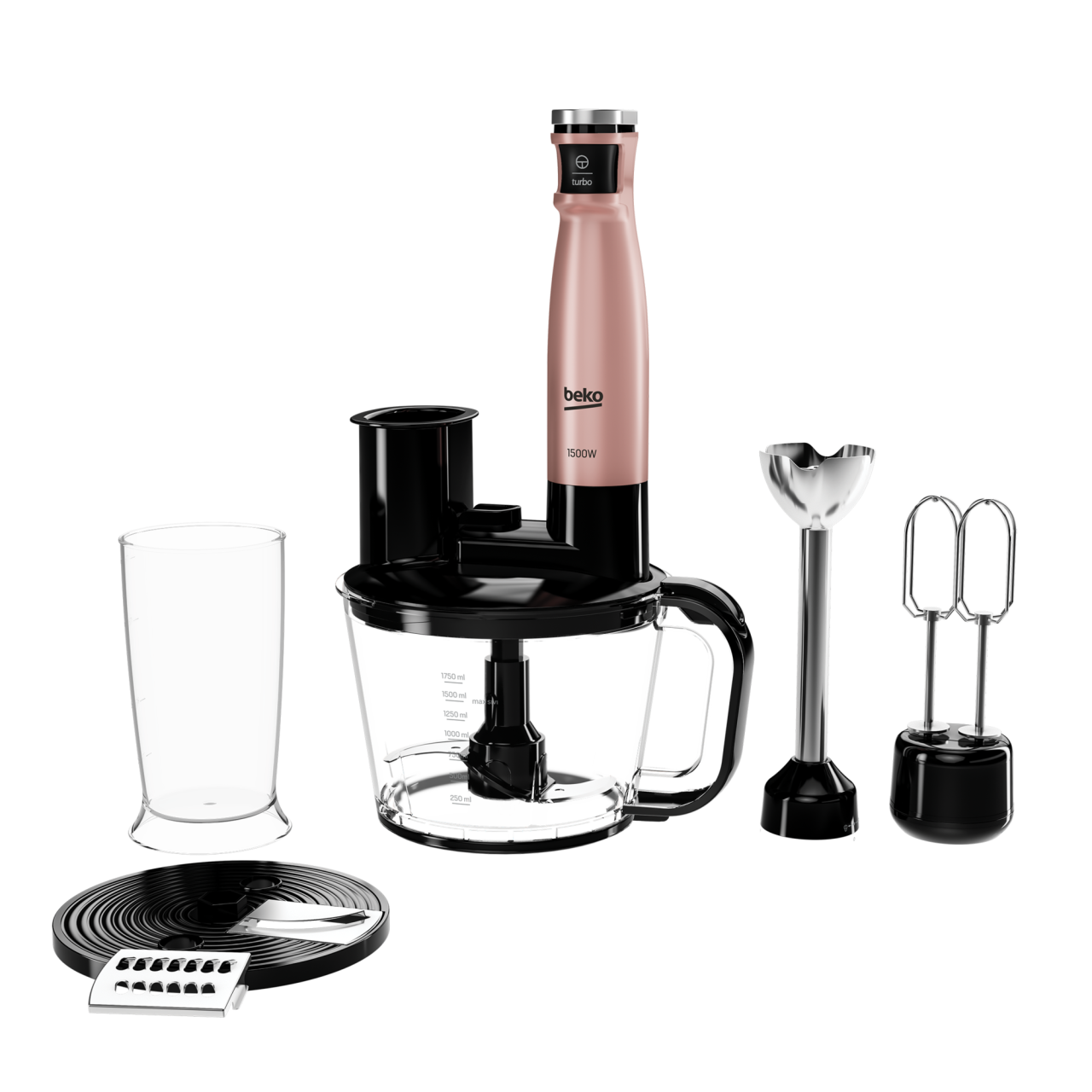 Beko RHB 5050 R Floral Rose 1500 W Blender Seti