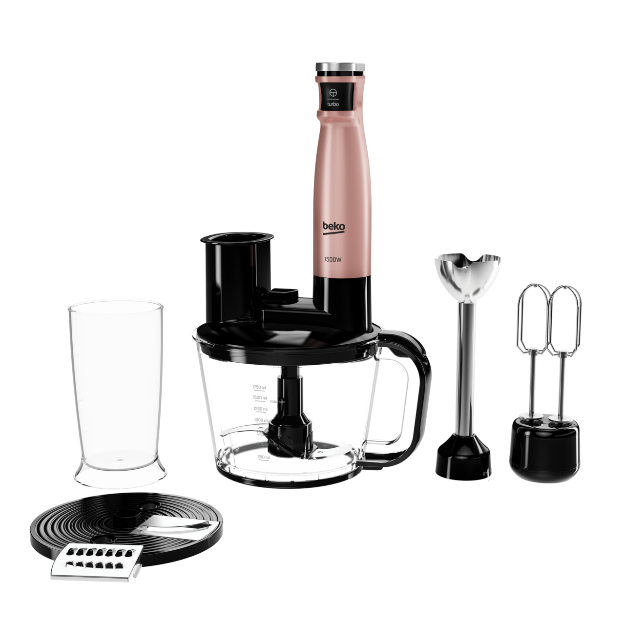 Beko RHB 5050 R Floral Rose 1500 W Blender Seti