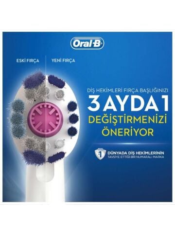 Oral-B Pro 750 3D White Pembe Şarjlı Diş Fırçası