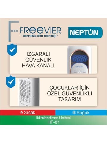 Freevier HF-01 Neptün Uzaktan Kumadanlı Kule Tipi Vantilatör