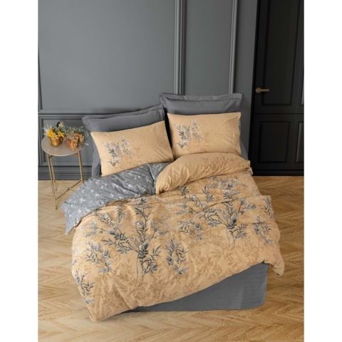Cotton Box Mode Line Ranforce Çift Kişilik Nevresim Takımı-Vera Gri
