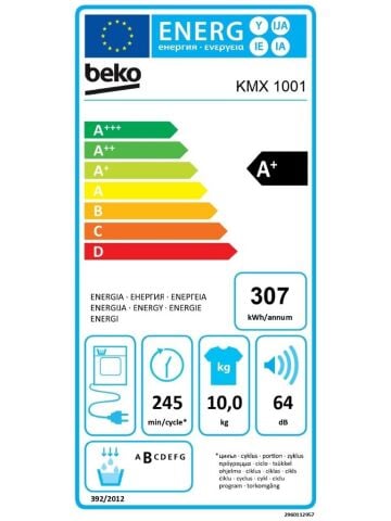 Beko KMX 1001 10 kg Çamaşır Kurutma Makinesi