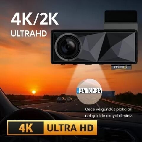 Mieco A11 Ön ve Arka 4K Araç Kamerası Seti