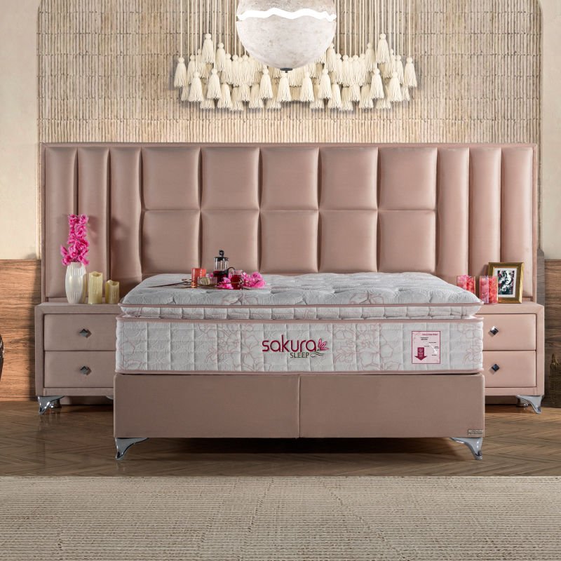 MyViscoo Sakura Yatak Baza Başlık Set