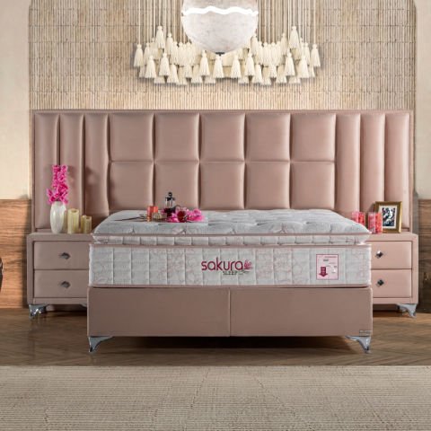 MyViscoo Sakura Yatak Baza Başlık Set