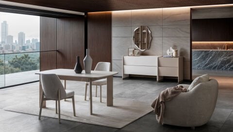 Japandi Yemek Odası Takımı