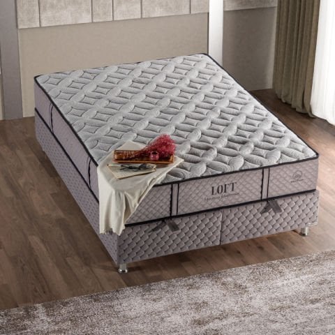 Loft Yatak Baza Başlık Set