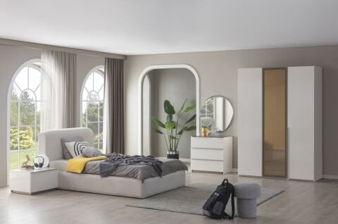 Noble Genç Odası Takımı GENÇ DÖŞEMELİ BAZALI KARYOLA BAŞLIK 120 CM