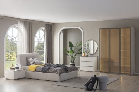 Noble Genç Odası Takımı GENÇ DÖŞEMELİ BAZALI KARYOLA BAŞLIK 120 CM