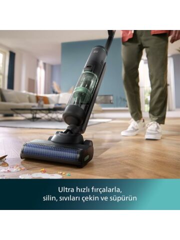 Philips 7000 Serisi AquaTrio XW7263/11 Islak Kuru Şarjlı Dikey Süpürge