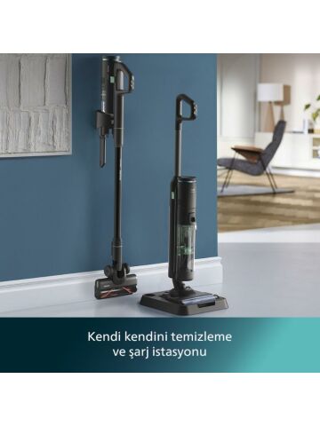 Philips 7000 Serisi AquaTrio XW7263/11 Islak Kuru Şarjlı Dikey Süpürge
