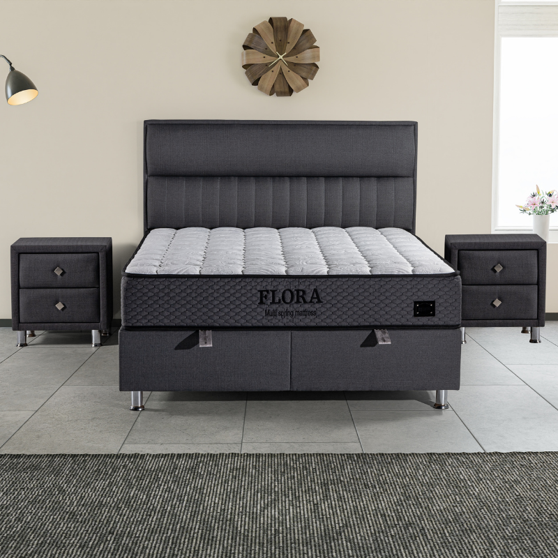 MyViscoo Flora Yatak Baza Başlık Set