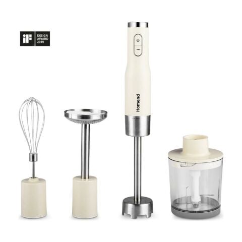 Homend Artfood 1925H Krem Standlı 800 W El Blender Seti