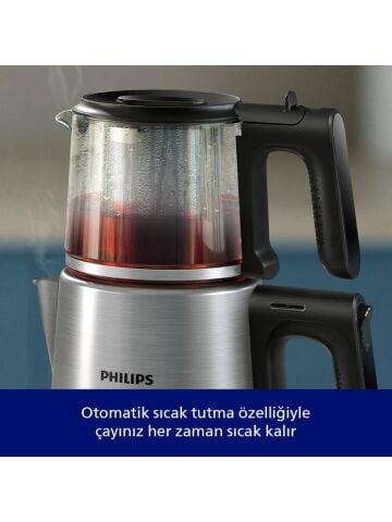Philips HD7350/00 1900 W Cam Demlikli Çay Makinesi