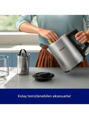 Philips HD7350/00 1900 W Cam Demlikli Çay Makinesi