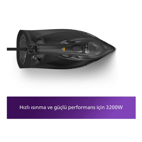 Philips Azur DST7511/80 7500 Serisi Siyah 3200 W Buharlı Ütü