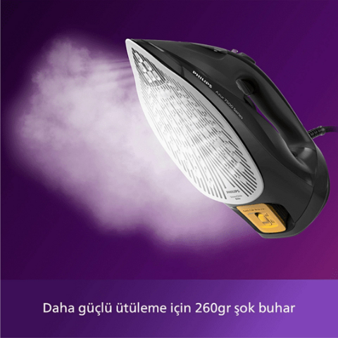 Philips Azur DST7511/80 7500 Serisi Siyah 3200 W Buharlı Ütü