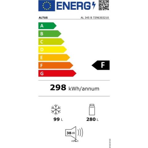 Altus AL 345 B Çift Kapılı Buzdolabı